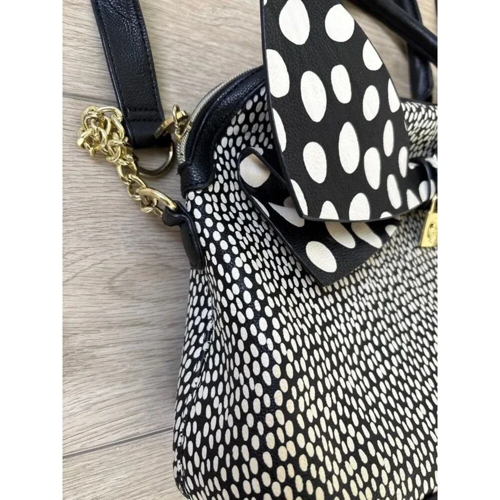 Betsy Johnson Vegan moto biker chain bag